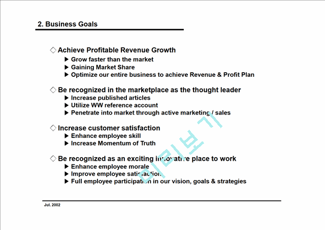 영문 사업계획서 (Business Plan) 작성 실례, 컴팩트하게 작성했습니다.ppt