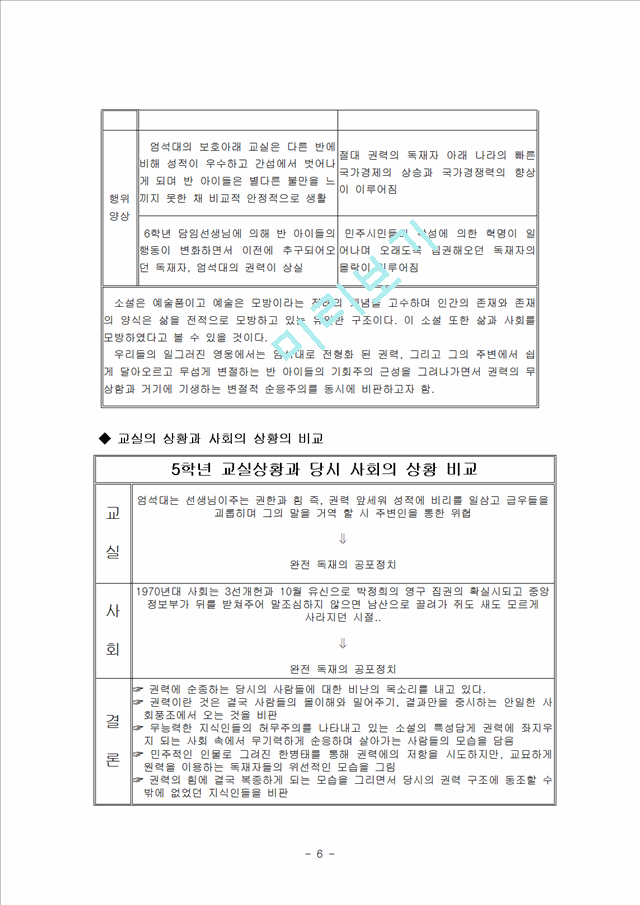 우리들의 일그러진 영웅 작품분석.hwp