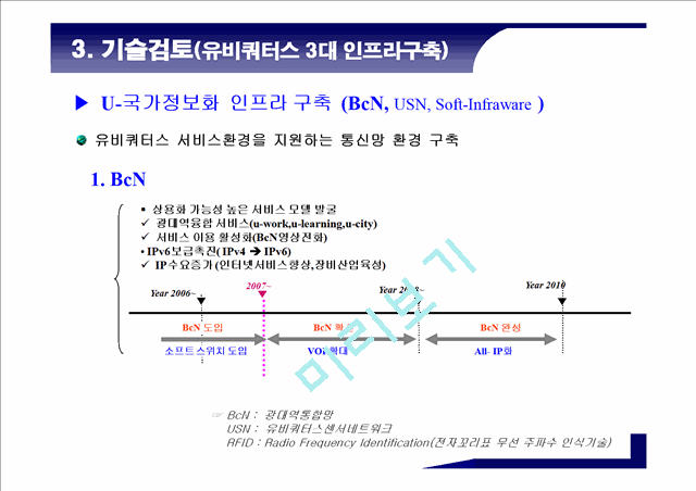 유비쿼터스시대U시티서비스를위한요소기술분석.ppt