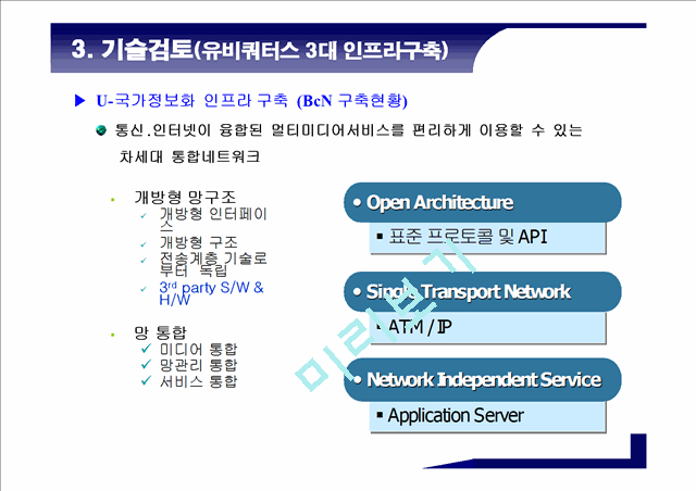 유비쿼터스시대U시티서비스를위한요소기술분석.ppt