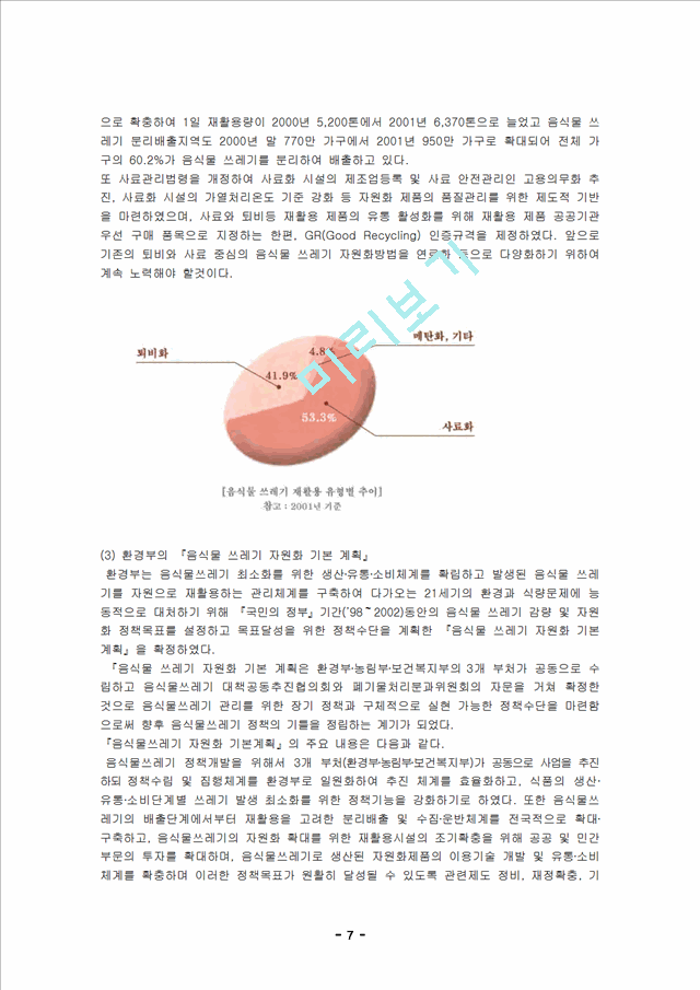 음식물쓰레기 처리문제와 해결방안.hwp