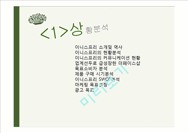 이니스프리 innisfree 마케팅커뮤니케이션 전략분석과 이니스프리 광고전략 제안 PPT.pptx