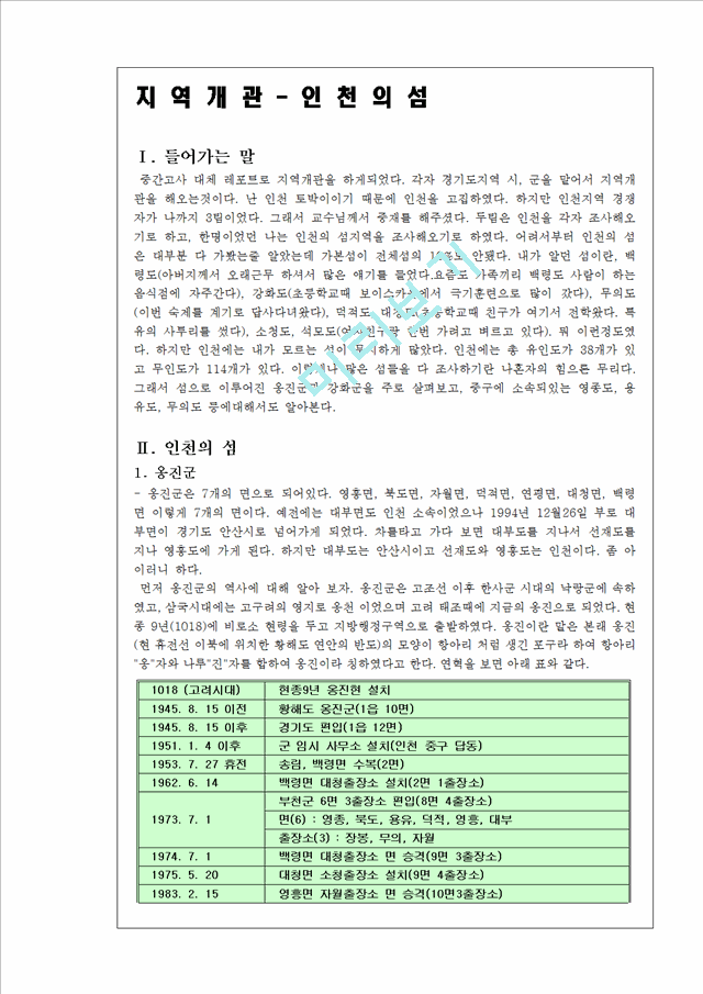 인천의 모든 섬들에 관하여.hwp