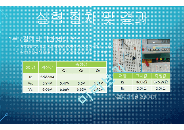 전자 회로 실험 트랜지스터 바이어스 회로.pptx