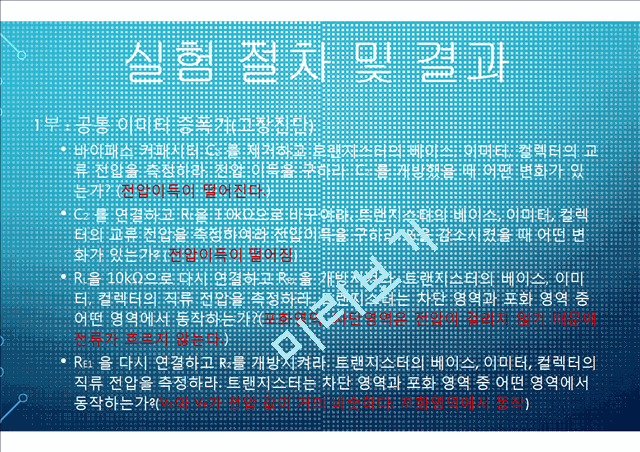 전자 회로 실험 BJT증폭기.pptx