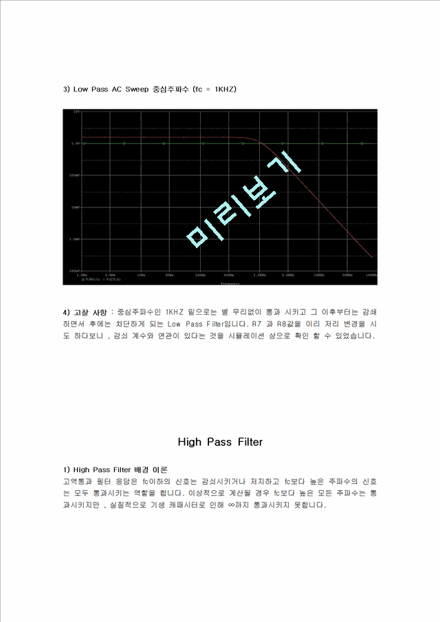 전자회로 4가지 필터 실험.hwp