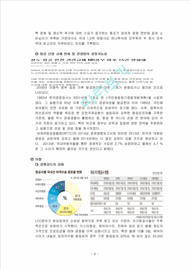 제주항공 경영전략과 서비스전략분석및 제주항공 SWOT분석과 제주항공 미래전략제언 레포트.hwp