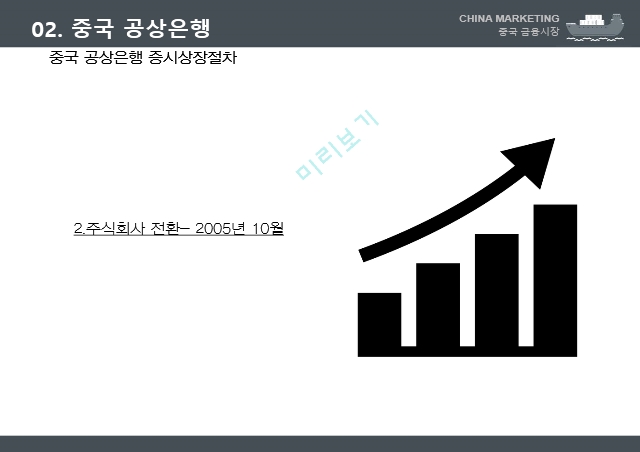 중국 금융시장,중국 공상은행,중국 금융시장 현황,홍콩 상하이 은행,핑안보험 5C 분석,중국 내수시장.pptx