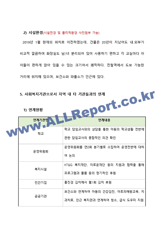 지역아동센터 실습기관분석보고서 A＋ 사회복지현장실습일지 사회복지현장실습.docx