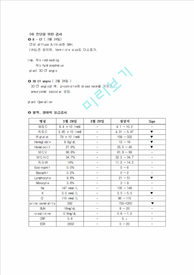 지주막하출혈 간호사정.hwp