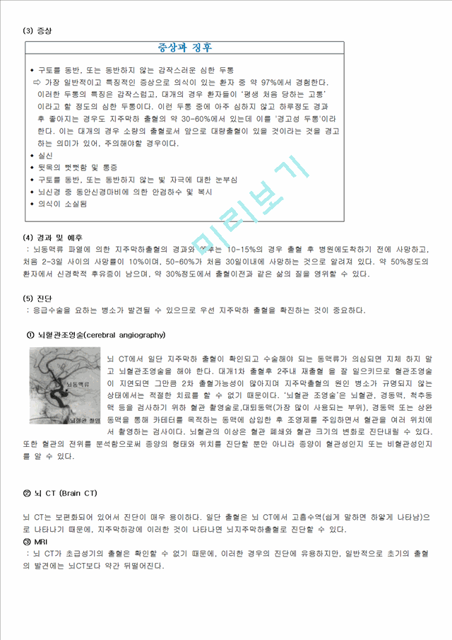 지주막하출혈 문헌고찰과 간호과정.hwp