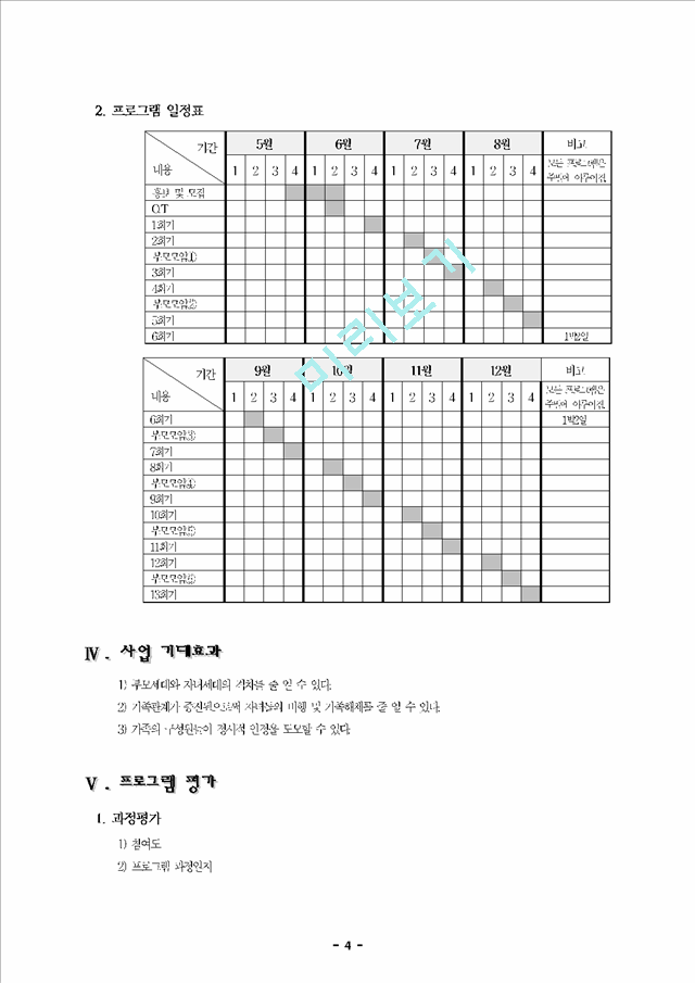 청소년 자녀를 둔 가정의 기능강화를 위한 가족관계 증진 프로포절.hwp