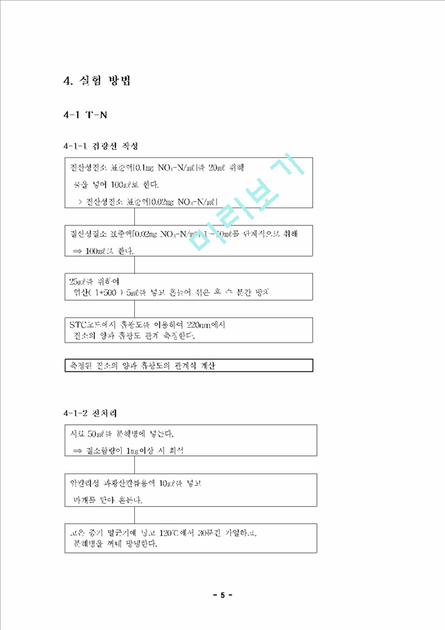 총질소,총인(T-N,T-P)에 대한 실험 및 결과.hwp