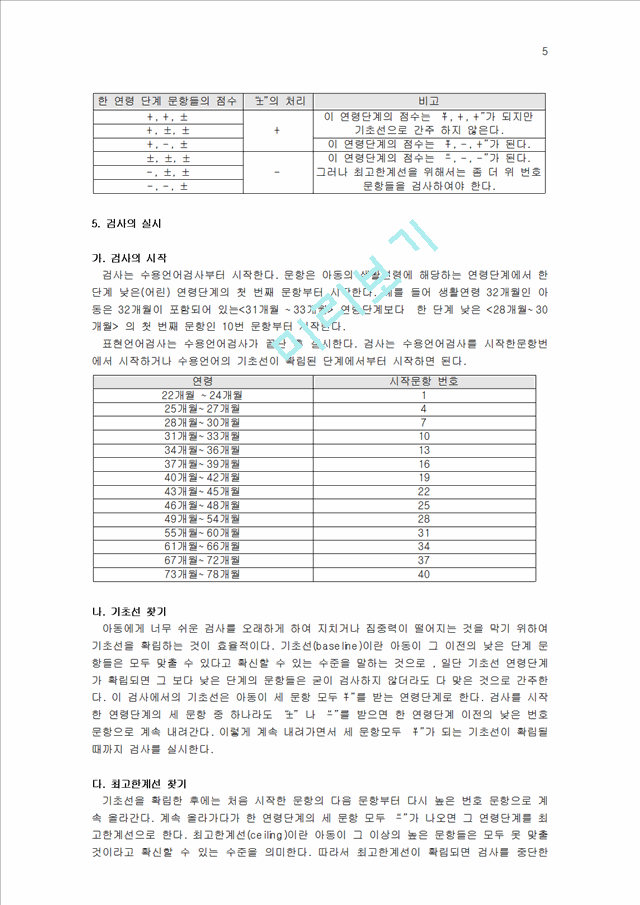 취학전 아동의 수용언어 및 표현언어 발달 척도(PRES).hwp