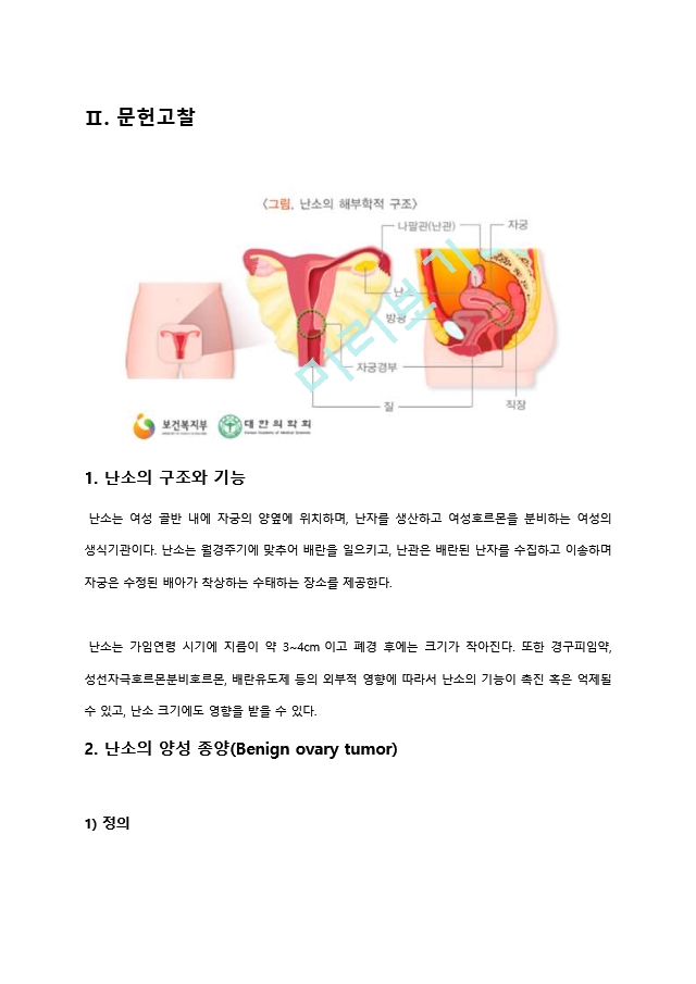 케이스스터디 benign ovary tumor.hwp