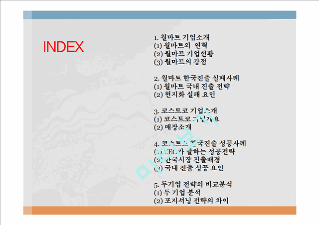 코스트코 vs 월마트 기업분석과 월마트 한국진출실패사례,코스트코 한국진출 성공사례연구 PPT.pptx