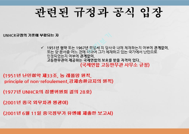 탈북 난민의 개념,탈북자의 역사,망명 경로,국제법상 지위,탈북자들의 망명.pptx