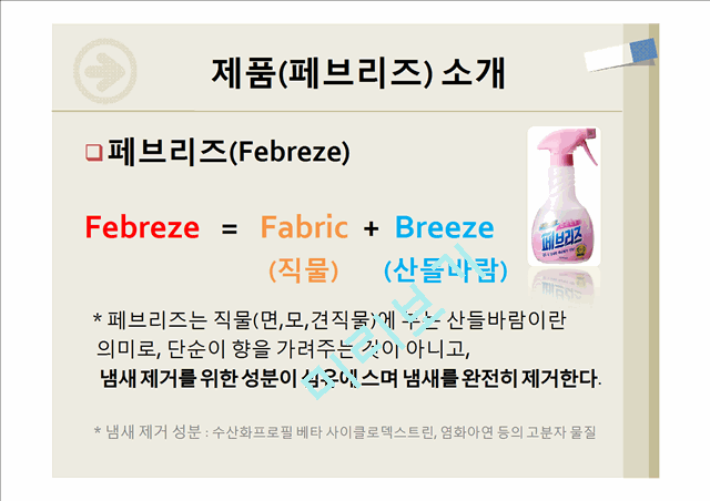 페브리즈(Febreze) 마케팅 분석.pptx