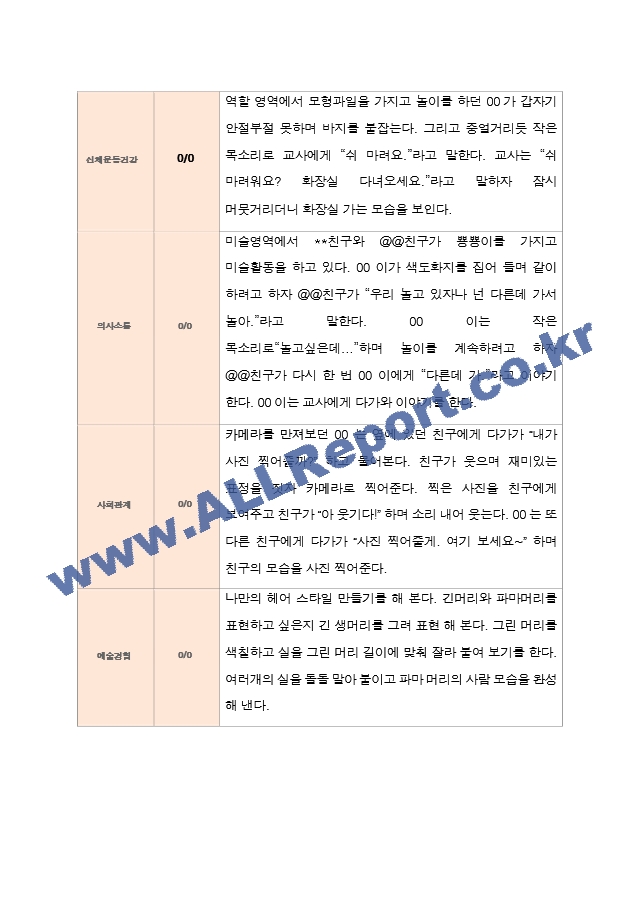 평가제  만 3세 24명 1학기2학기 유아관찰일지.hwp