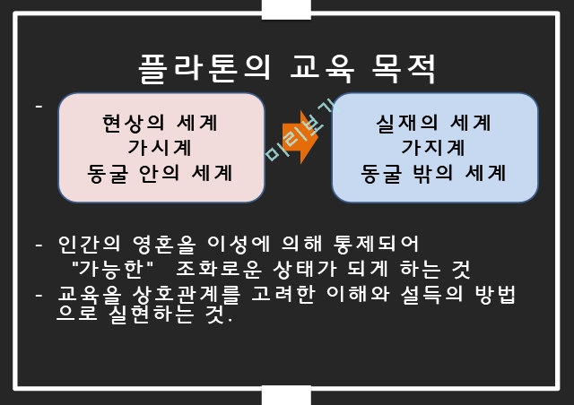 플라톤 이상국가,플라톤 교육론,플라톤의 세계인식,이데아,동굴의 비유,이상국가 교육관,플라톤의 세계관.pptx