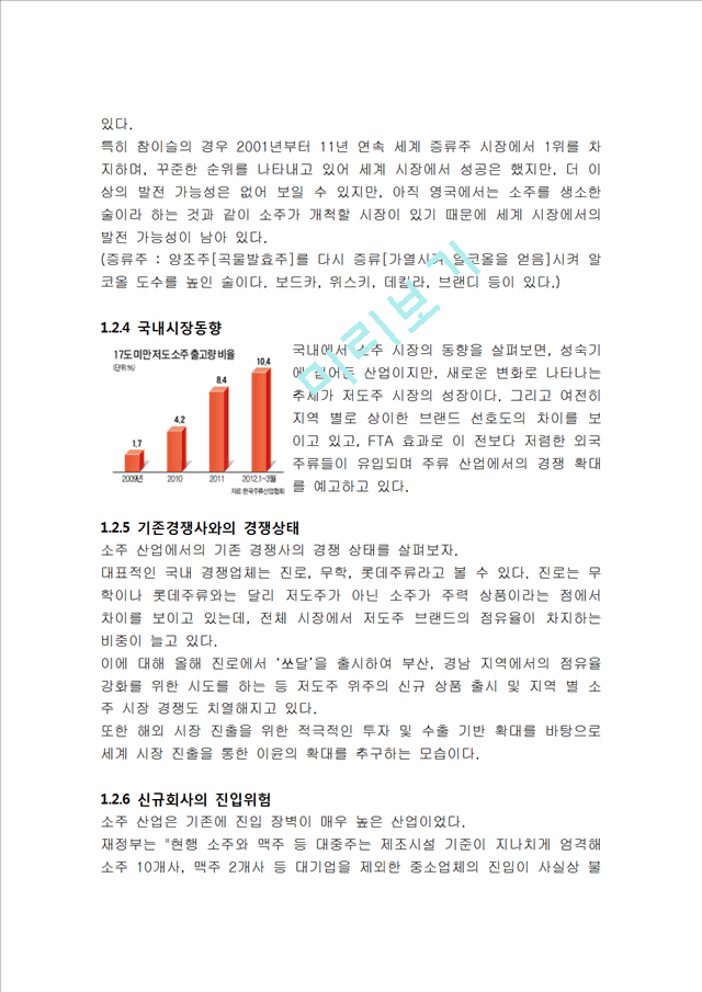 하이트진로 마케팅전략 SWOT,STP,4P전략분석및 하이트진로 기업분석.hwp