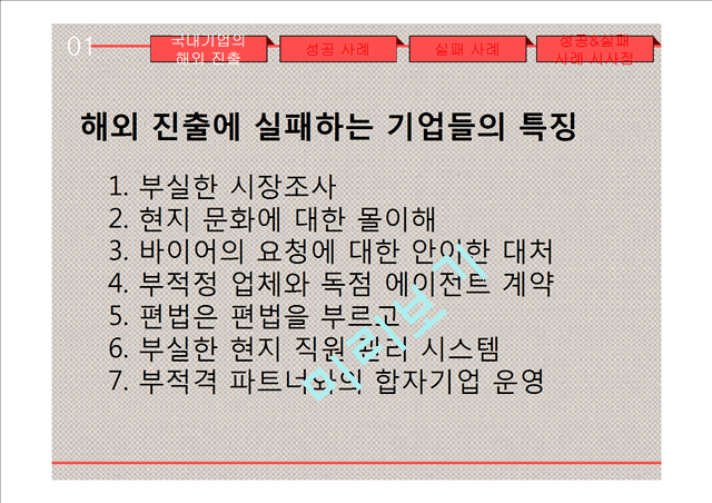 한국 기업 해외 진출 실패 사례,사업 규모 확장,오리온 중국 진출 성공사례,현대자동차 인도 진출 성공사례,현대 자동차 일본 진출 실패.pptx