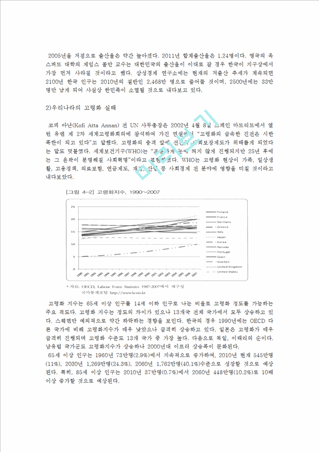 한국사회의 고령화와 저출산 문제.hwp