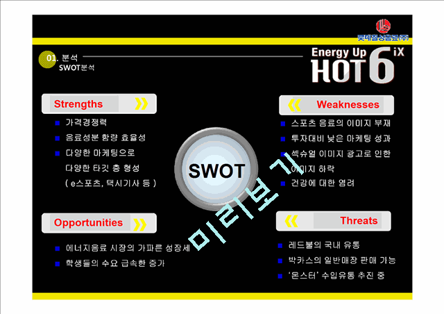 핫식스 업계1위 고수위한 마케팅전략 제안보고서.pptx