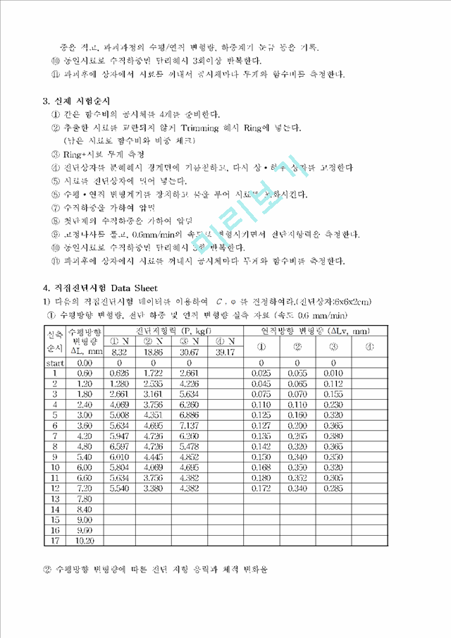 흙의 직접전단 시험(KS F 2343).hwp