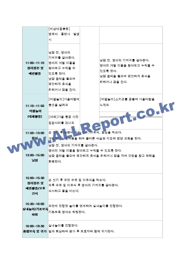 10월 1주-4주 보육일지 주간  만 1세 움직이며 놀이해요.hwp