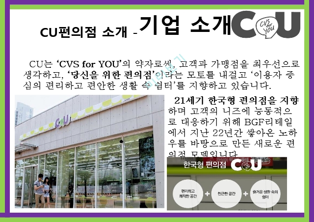 CU 편의점,브랜드마케팅,CU 편의점 서비스마케팅,CU 편의점글로벌경영,사례분석,swot,stp,4p.pptx