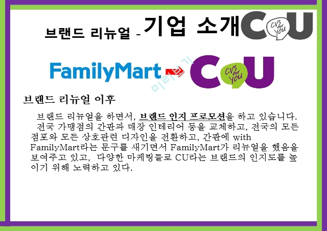 CU 편의점,브랜드마케팅,CU 편의점 서비스마케팅,CU 편의점글로벌경영,사례분석,swot,stp,4p.pptx