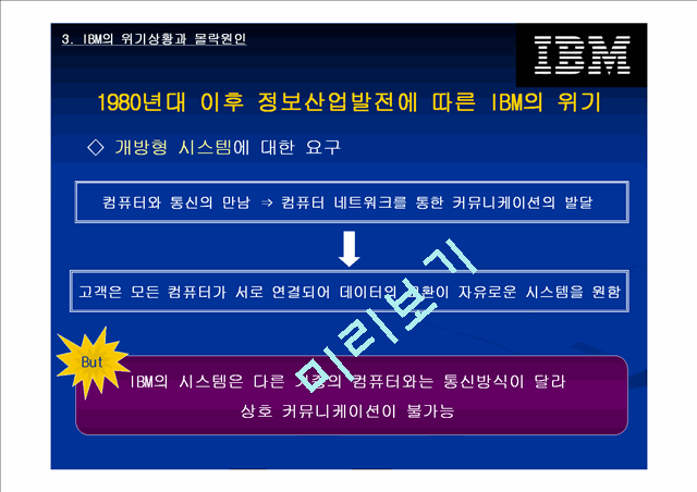 IBM의 위기상황과 대응전략.ppt