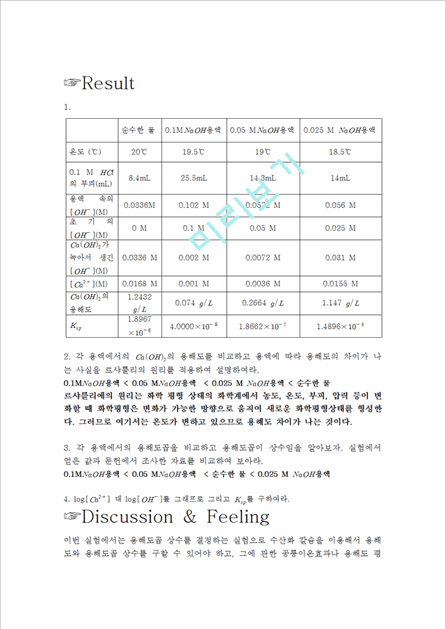 REPORT 용해도곱상수의 결정.hwp