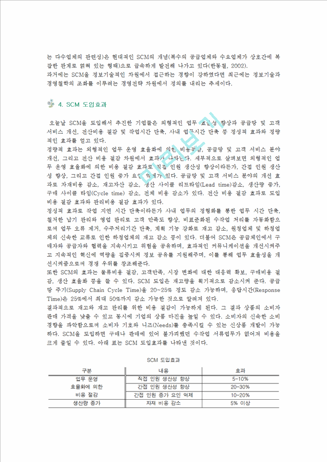 SCM의 도입효과와 성공사례.hwp