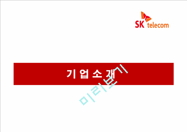 SK Telecom의 기업소개와 조직구조개편 및 조직구조분석.pptx