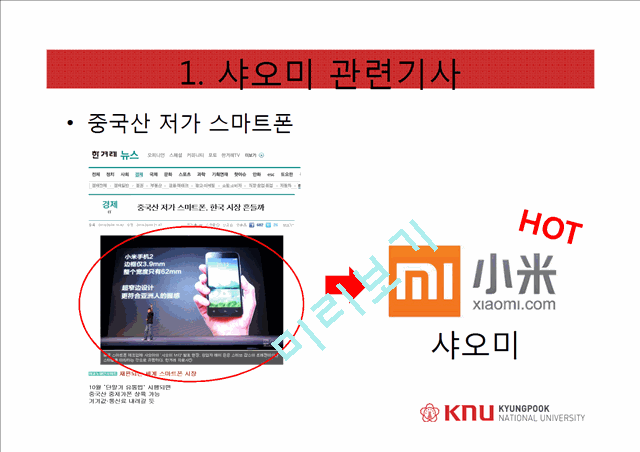 xiaomi 샤오미 기업분석과 샤오미 경영전략(벤치마킹,모방전략) 분석 PPT레포트.pptx