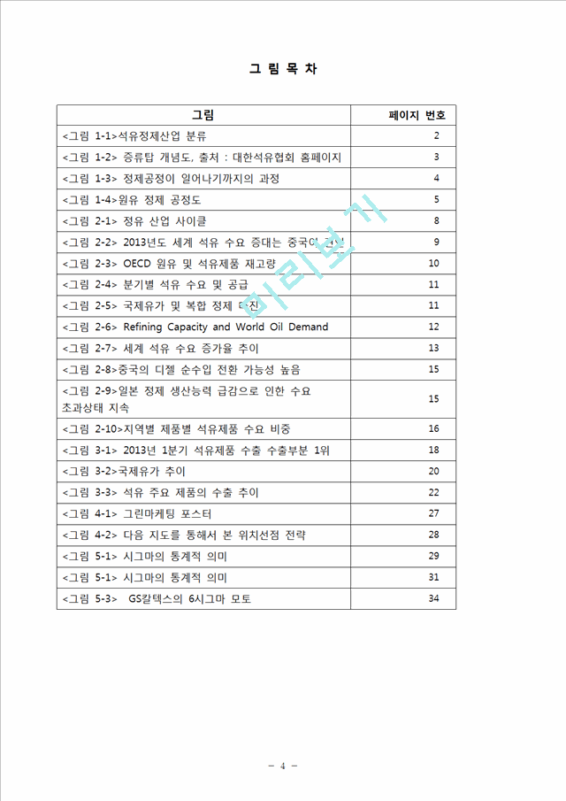 원유 정제 공정 흐름도